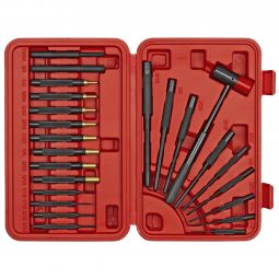 24 Piece Combination Drive Pin & Roll Punch Set